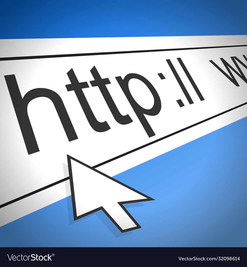 Computerbildschirm mit Adressleiste Webbrowser vector image Computerbildschirm mit Adressleiste Webbrowser
