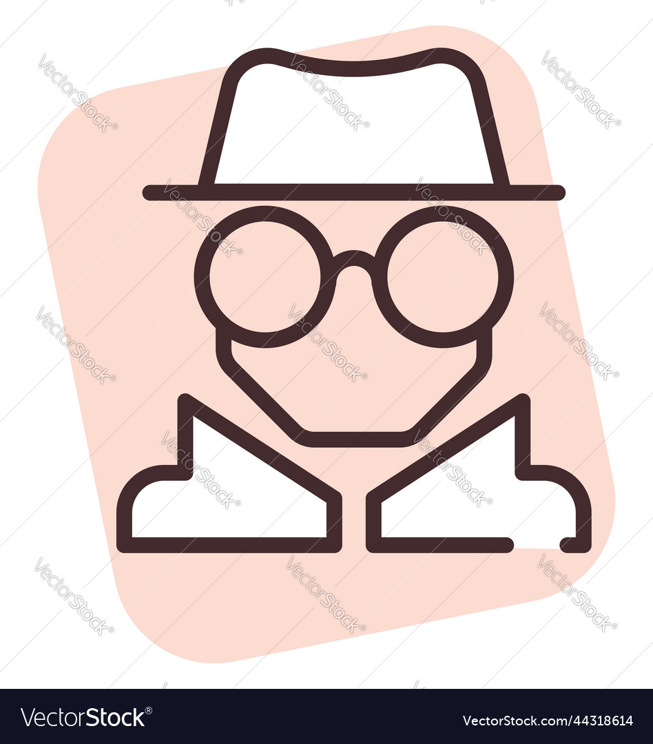 Cyber security hacker on white background
