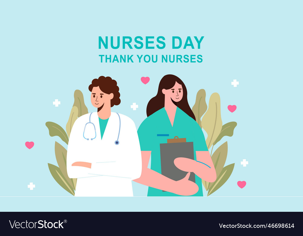 Flat international nurses day