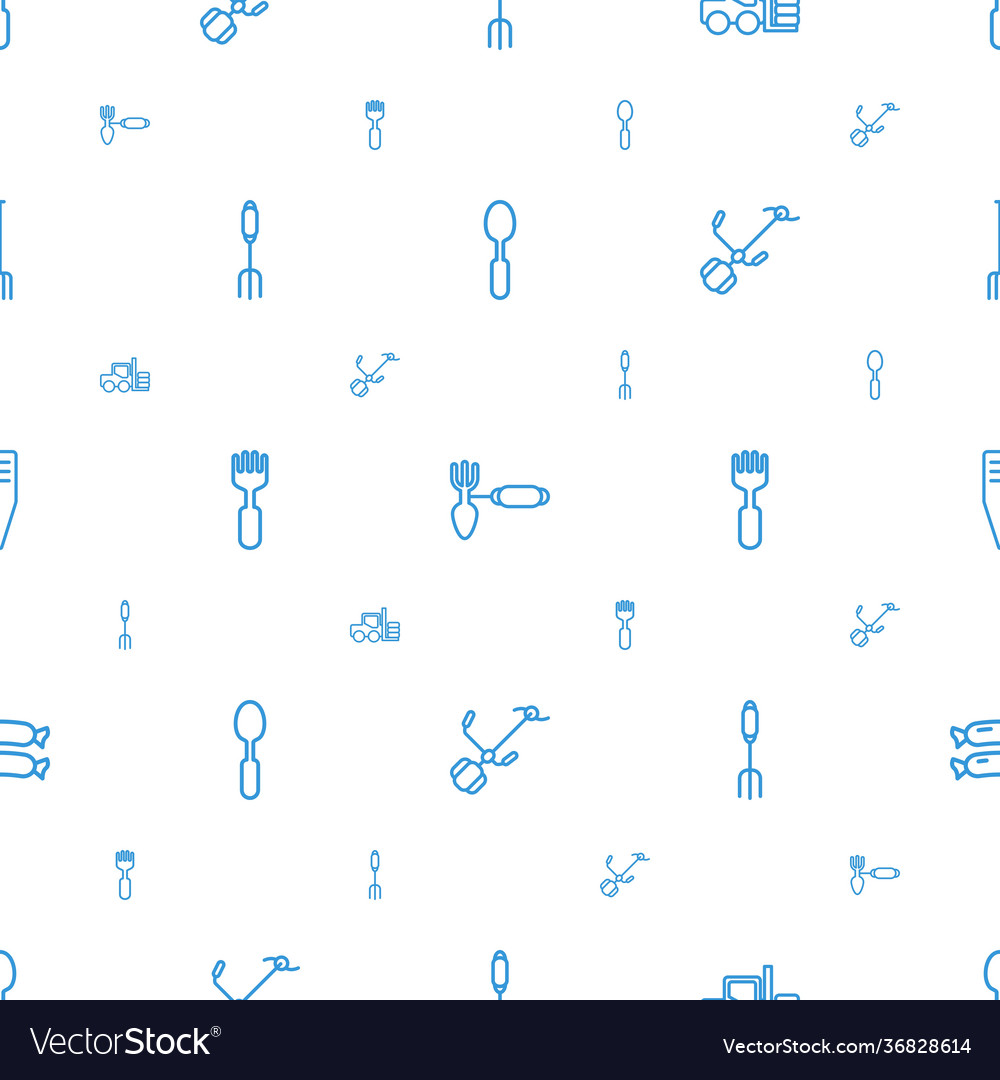 Fork icons pattern seamless white background