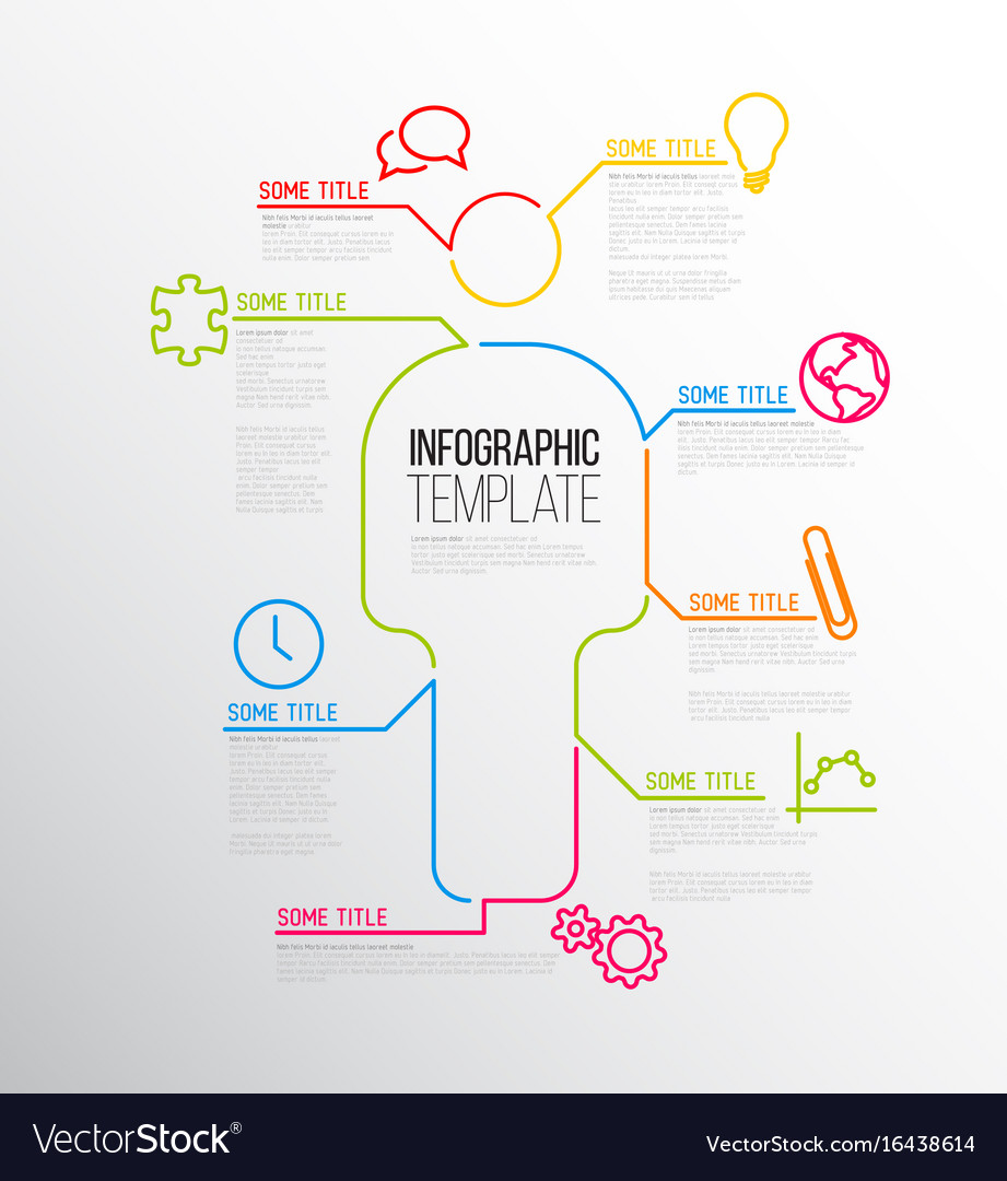 Line Infographic Report Template