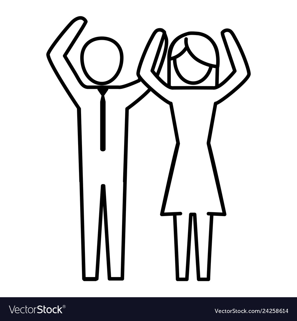 Love Couple Cartoon Royalty Free Vector Image Vectorstock 5317