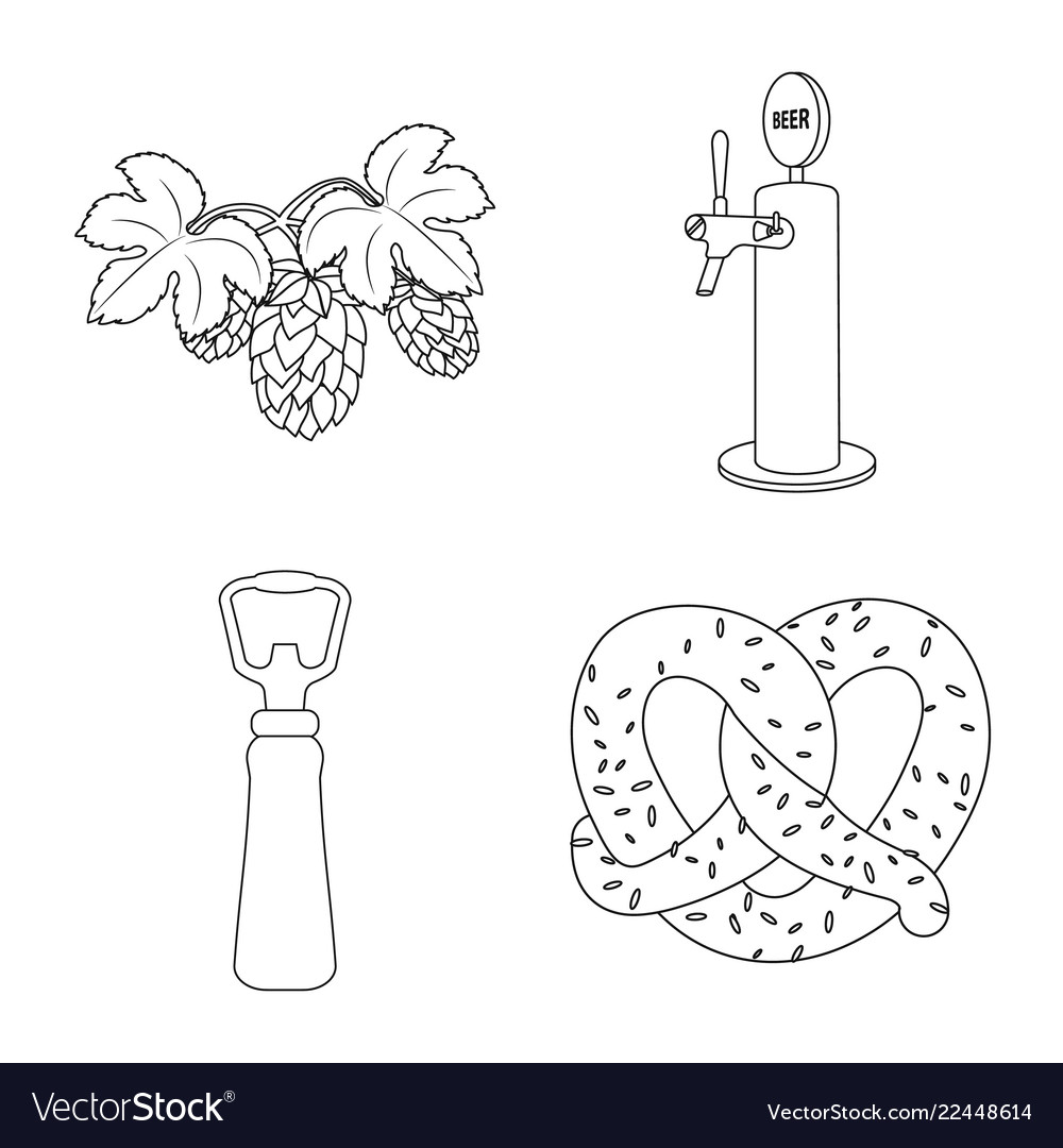 Pub and bar symbol set vector image Pub and bar symbol set