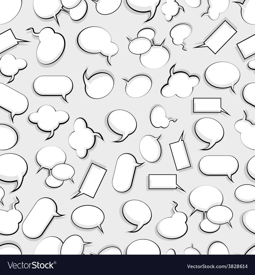 Speech Bubble Seamless Pattern