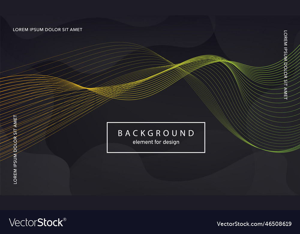 Abstract background wave element for design