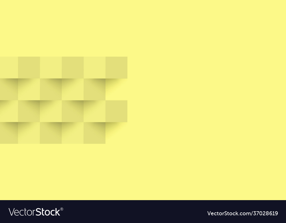 Abstract yellow background web template squares
