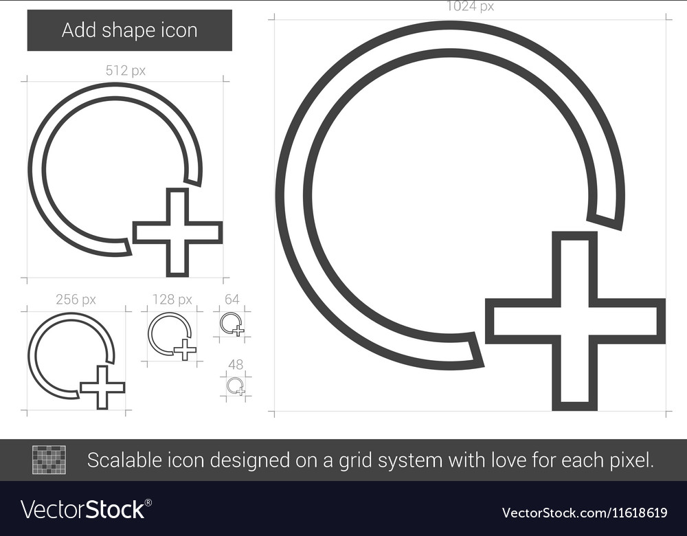 Add shape line icon