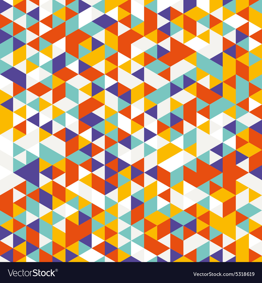 Background of different color triangles