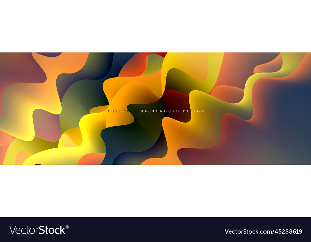 Dynamic liquid waves abstract background