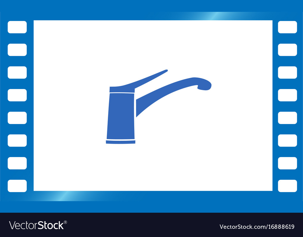 Faucet icon tap sign bathroom symbol Royalty Free Vector