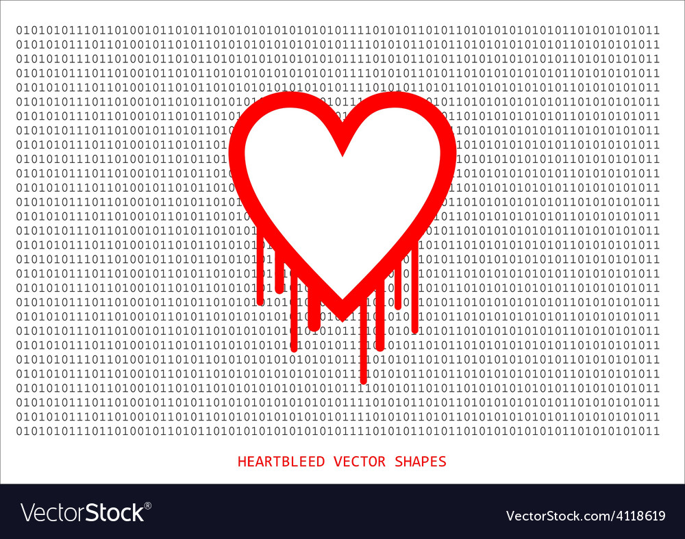 Heartbleed openssl bug shape bleeding heart