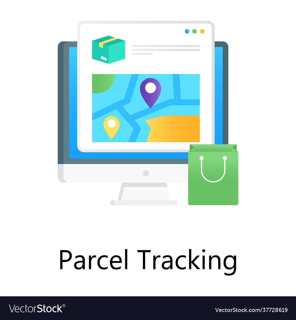 Parcel tracking Royalty Free Vector Image - VectorStock