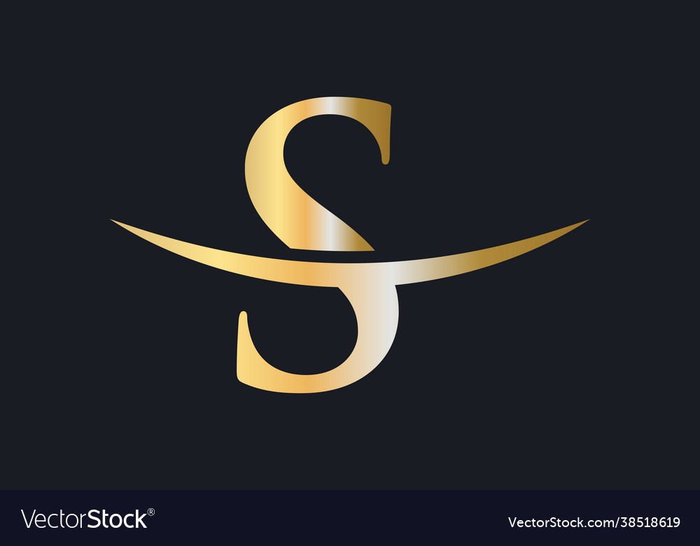 Premium letter s logo design s letter logo design Vector Image