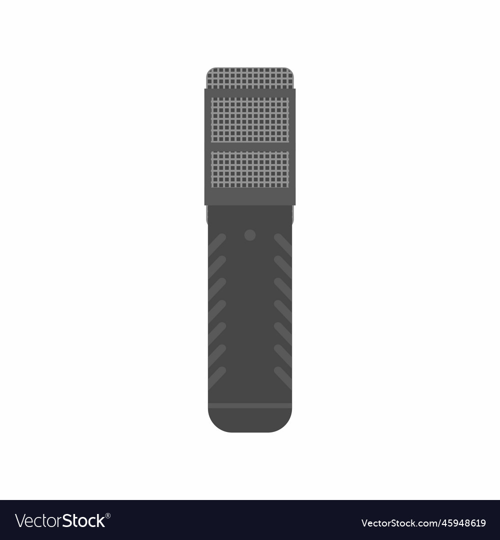 Rode procaster mic flat icon style a broadcaster vector image Rode procaster mic flat icon style a broadcaster