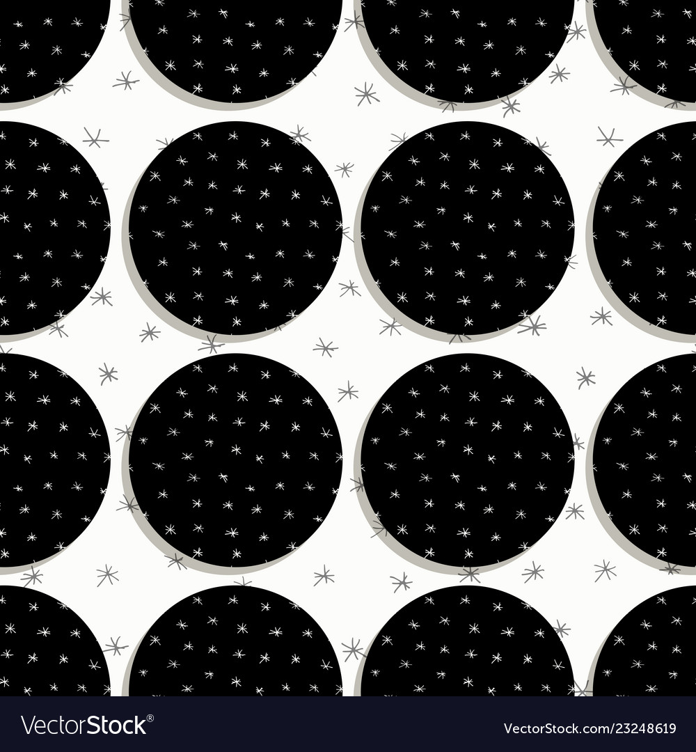 Seamless pattern circles vector image Seamless pattern circles