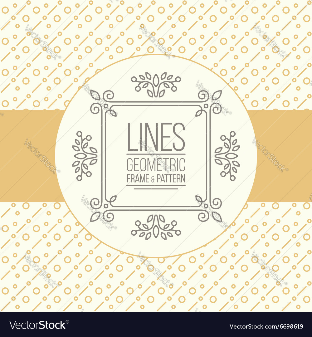 Set of line pattern and linear frame