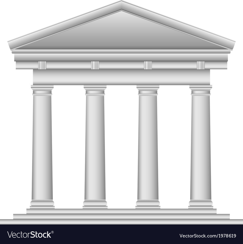 Tuscan temple Royalty Free Vector Image - VectorStock