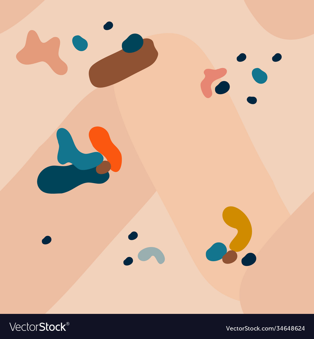 Abstract circle blots seamless pattern