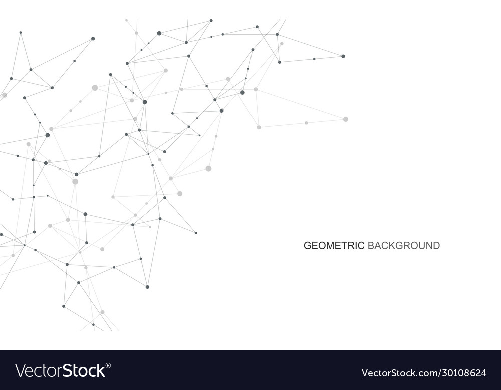 Abstract connecting dots and lines connection vector image Abstract connecting dots and lines connection