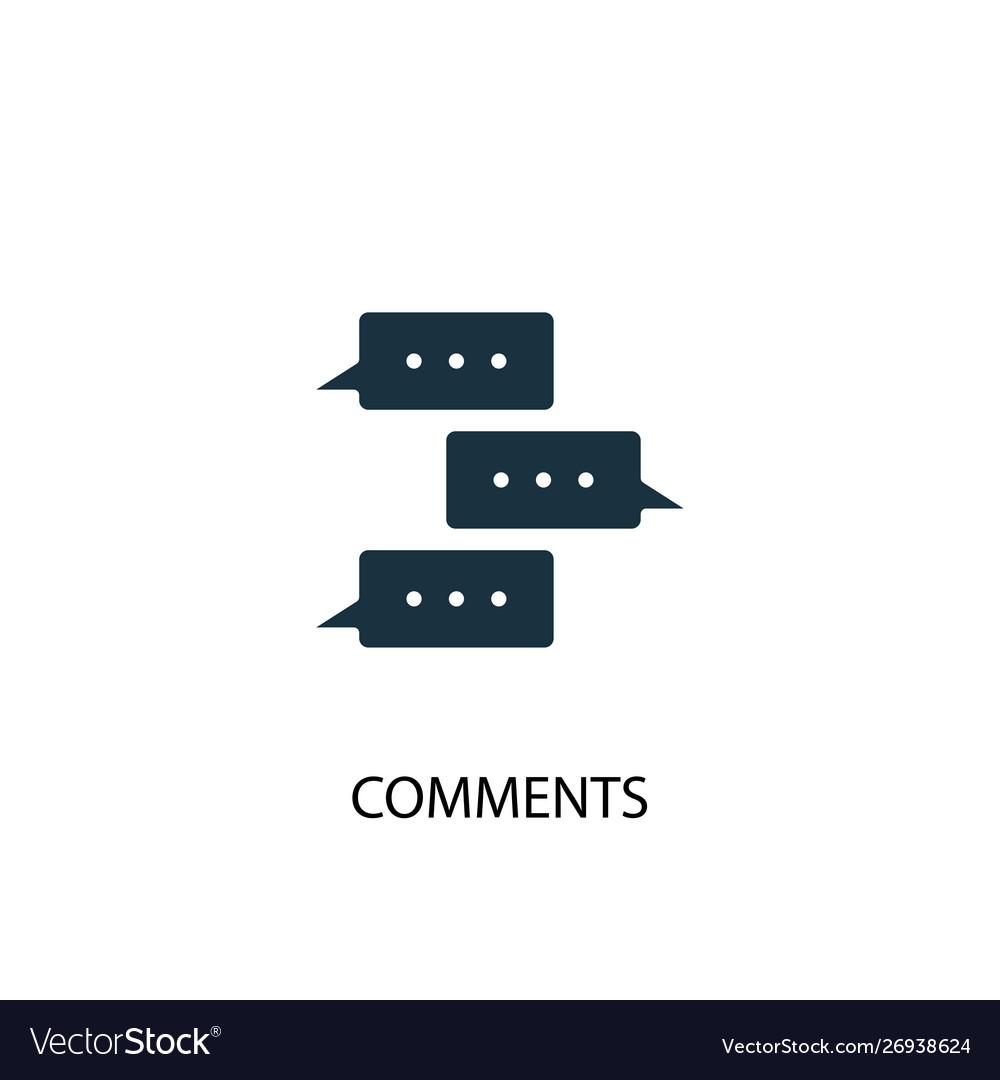 Comments icon simple element