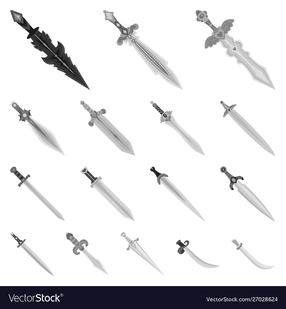 Isolated object sharp and blade sign vector image Isolated object sharp and blade sign