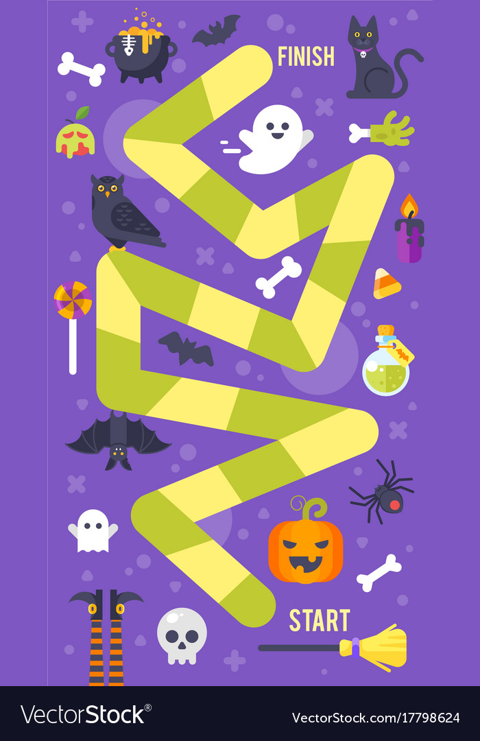 Kinder halloween Spielvorlage