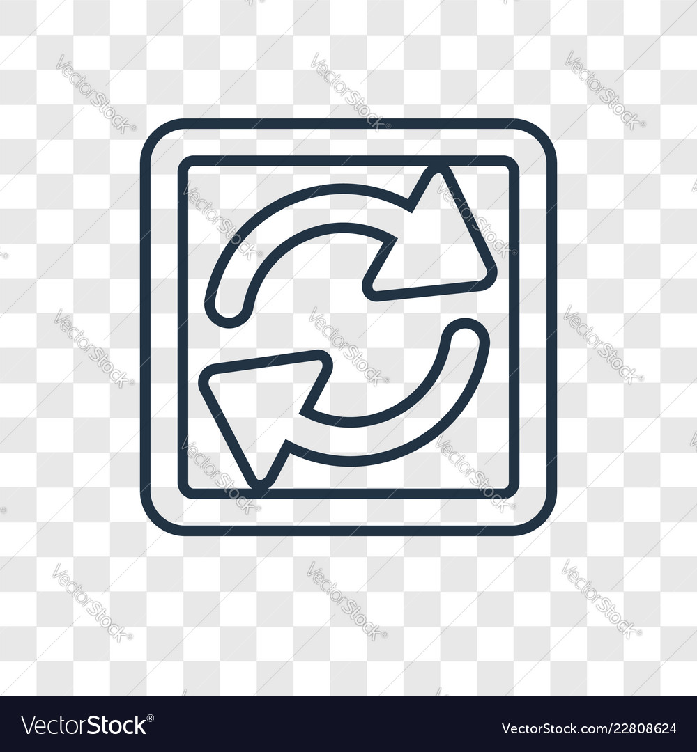 Loading arrows concept linear icon isolated