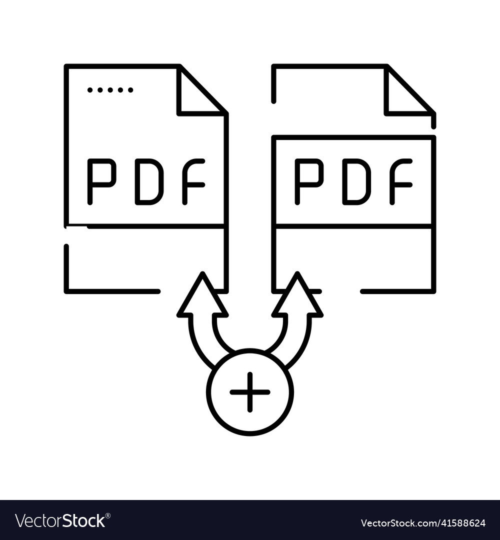 Erneuerbares pdf-Software-Line-Symbol