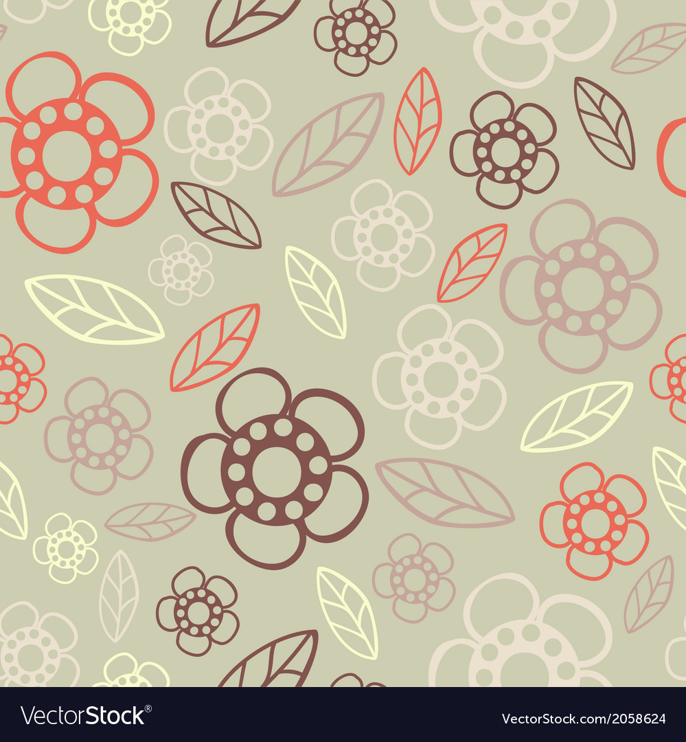 Seamless floral pattern flowers texture daisy