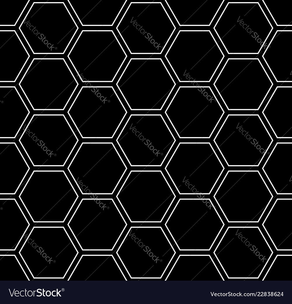 Seamless hexagons pattern