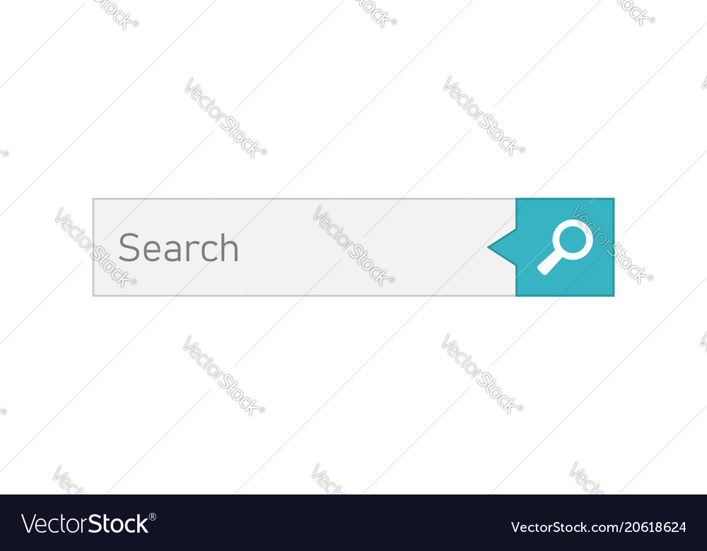 Search bar ui element icon in flat style