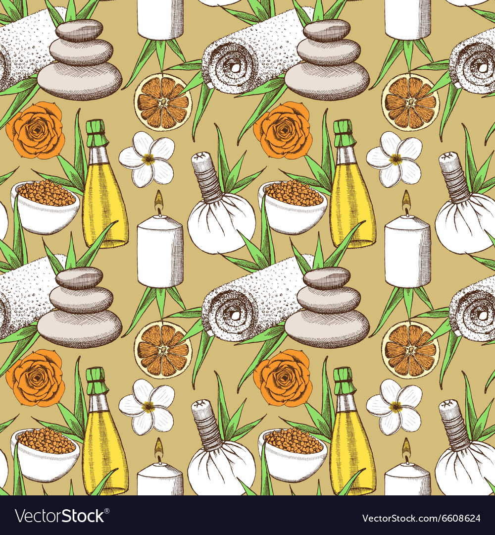 Sketch spa pattern