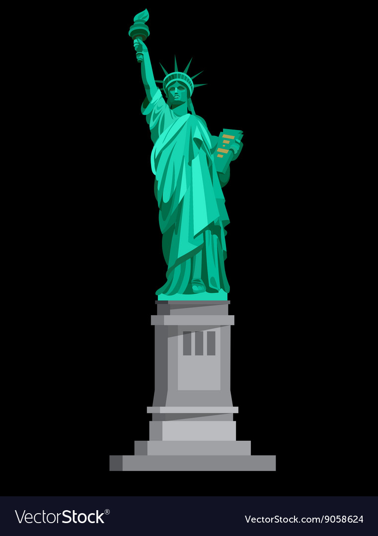 Statue of liberty usa Royalty Free Vector Image