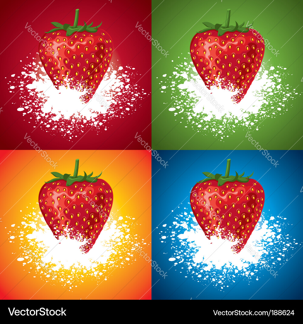 Strawberry background Royalty Free Vector Image