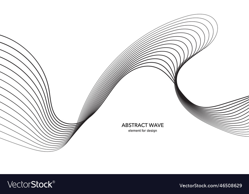 Abstraktes Wellenelement für Design digital