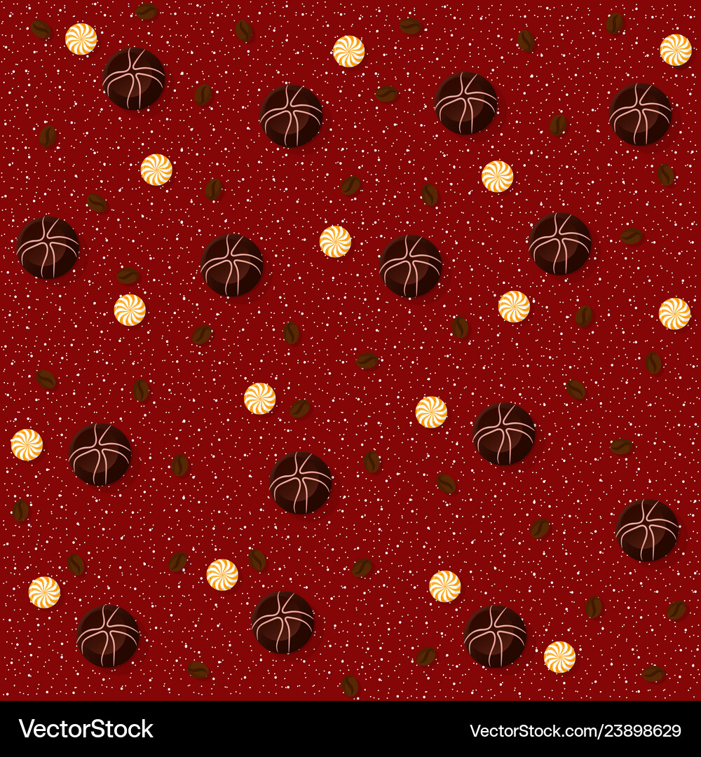 Candy theme seamless patterns Royalty Free Vector Image