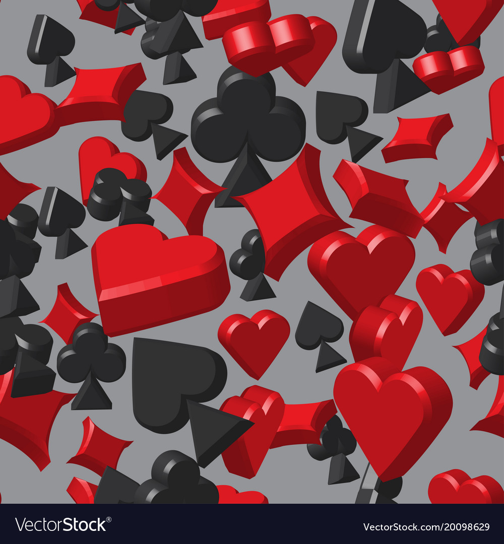 Card symbols seamless pattern