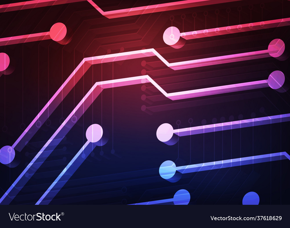 Circuit technology background with hi-tech digital