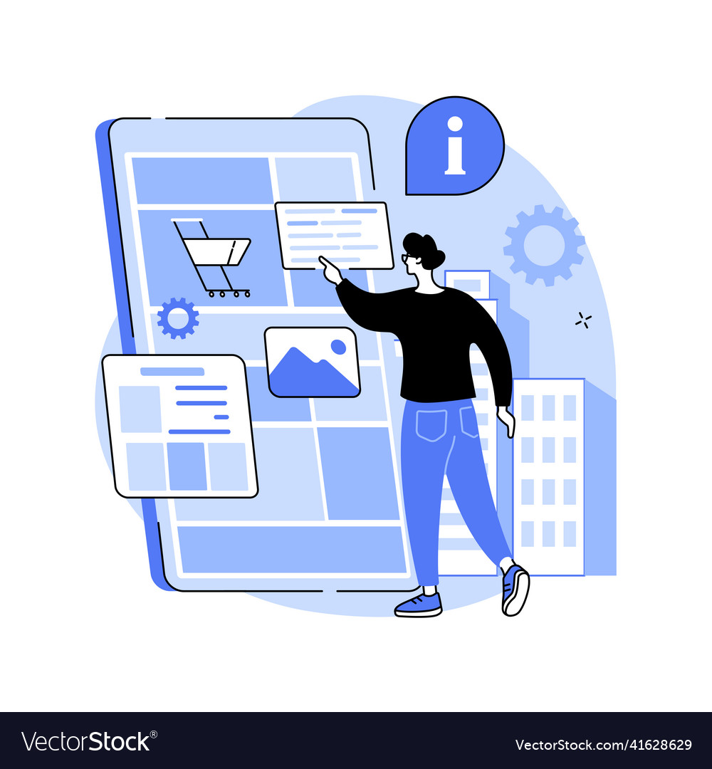 Digital guide abstract concept vector image Digital guide abstract concept