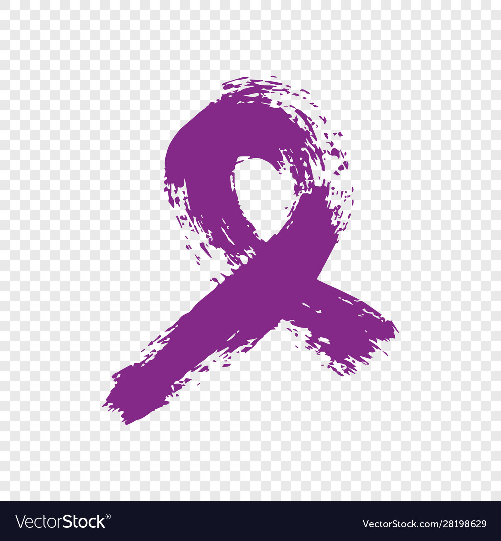 Domestic violence purple ribbon