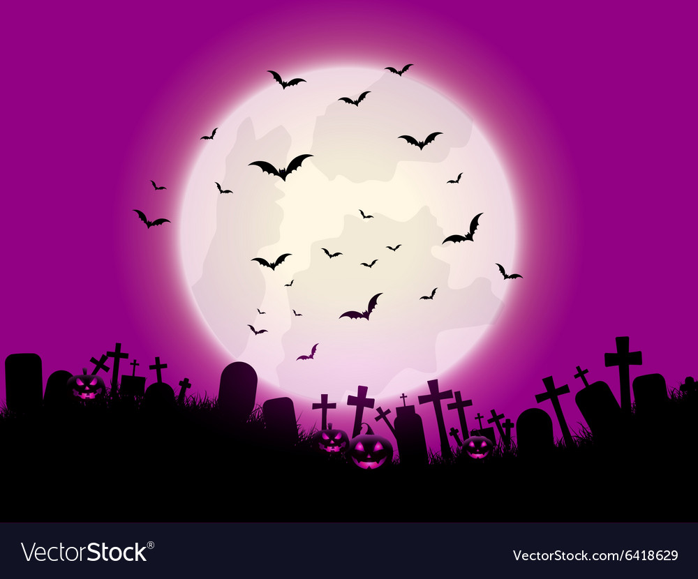 Halloween pumpkin landscape