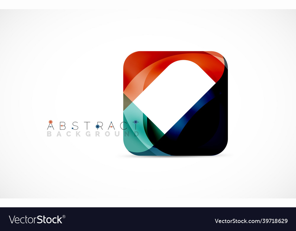 Minimal background abstract square shape vector image Minimal background abstract square shape