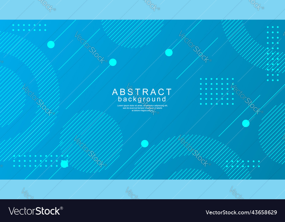 Modern blue background design with lines and dots