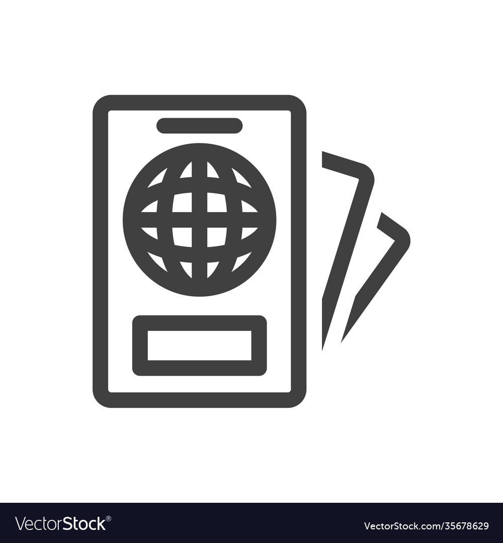 Passport and important documents icon a simple vector image Passport and important documents icon a simple