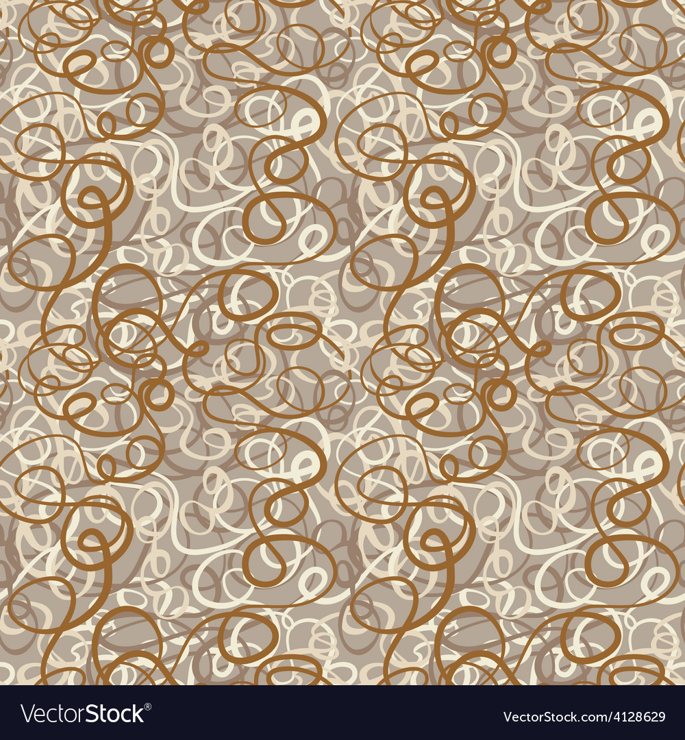 Seamless abstract curly wave pattern