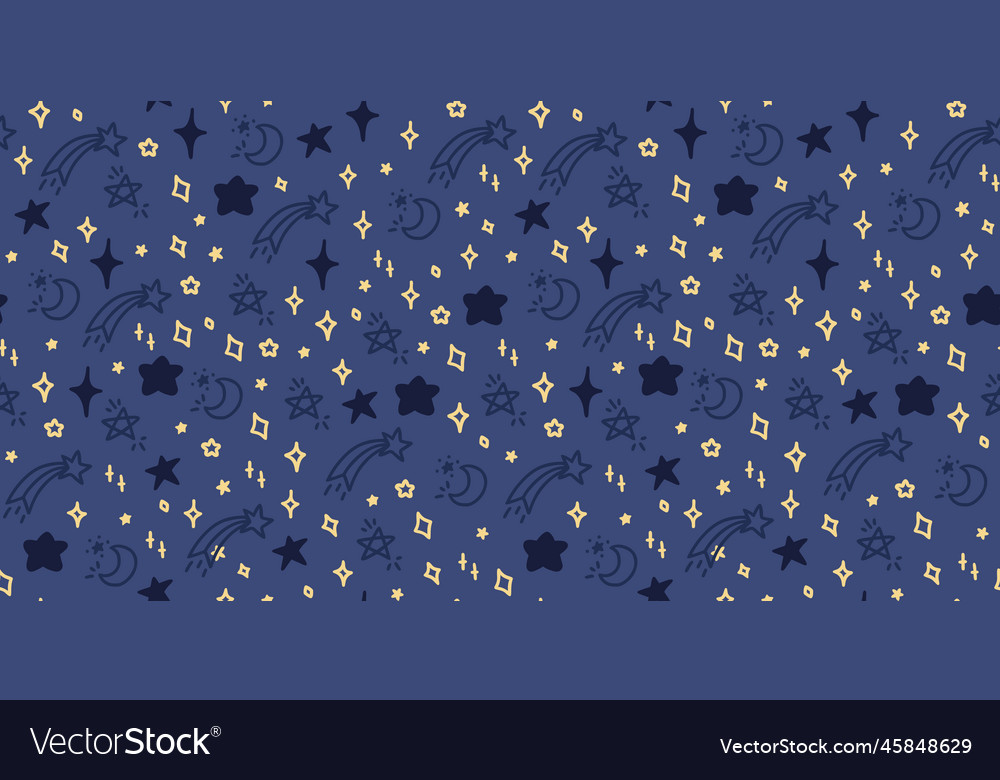 Seamless pattern with stars vector image Seamless pattern with stars