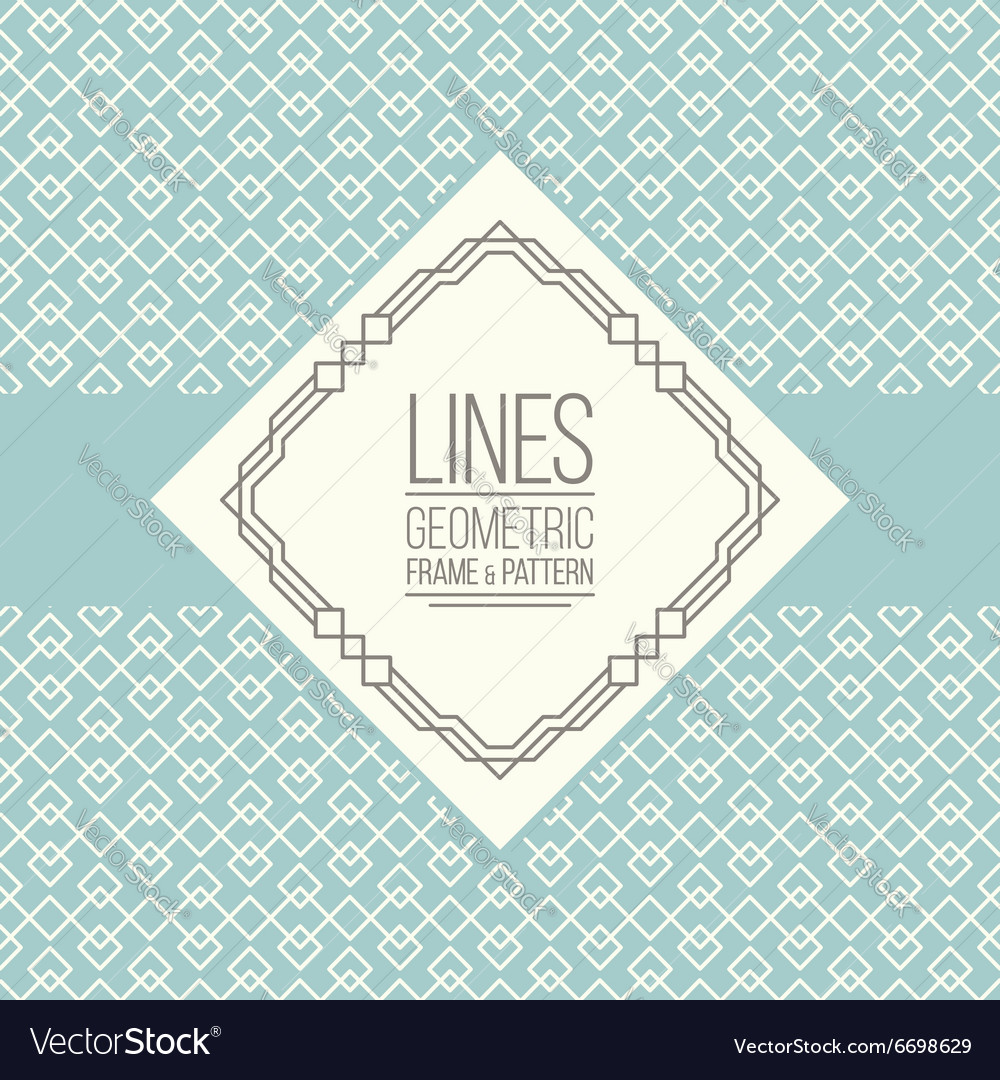 Set of line pattern and linear frame