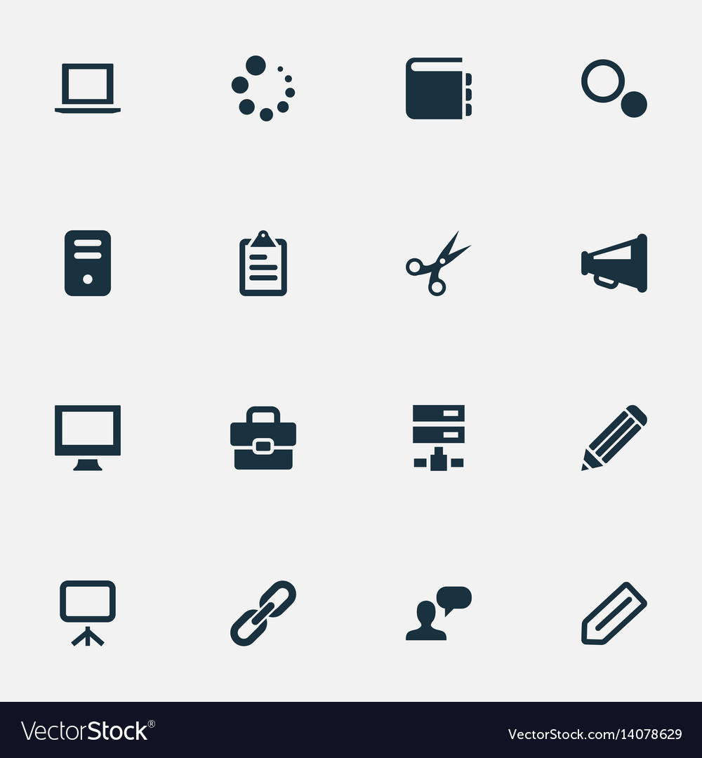Set of simple web icons