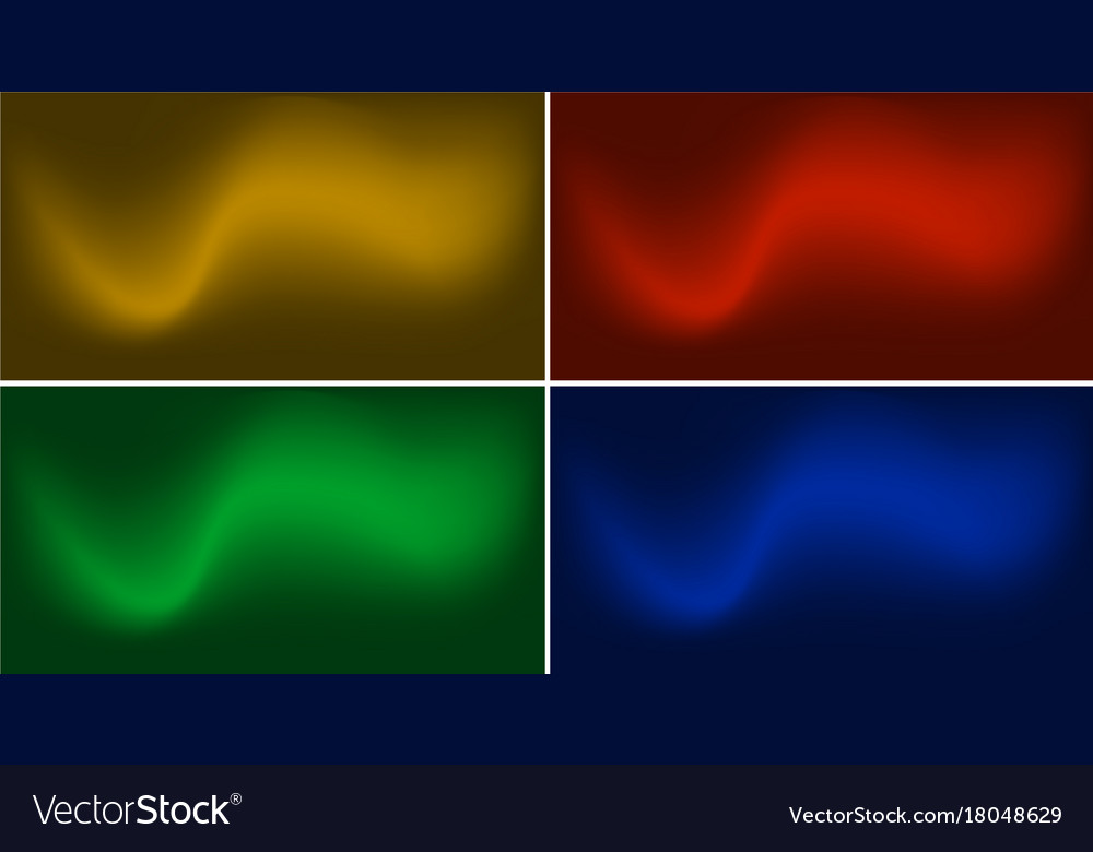 Soft wavy lines on four different color