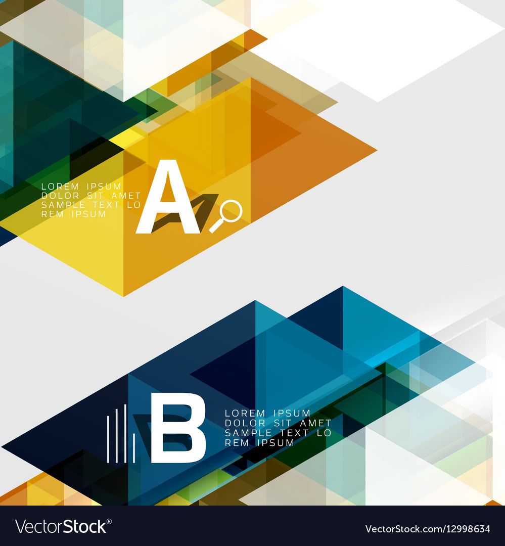 Abstract triangles and lines